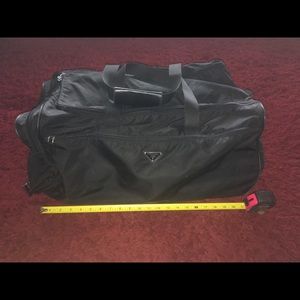 PRADA luggage Carry-on wheeled Nylon/leather Bag